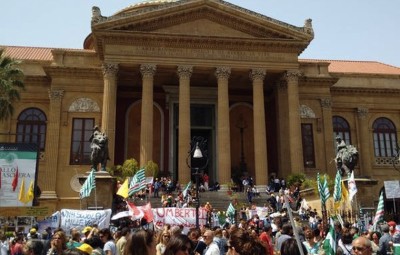 La manifestazione per la scuola del 5 maggio 2015